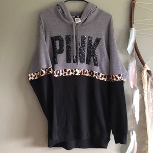 VS Pink Bling Hoodie Small